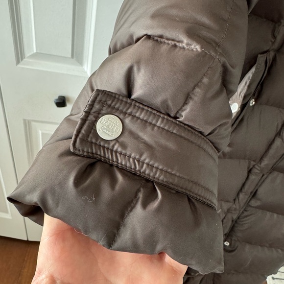 Eddie Bauer Goose Down Parka Jacket Coat, Brown Small - Picture 2 of 9